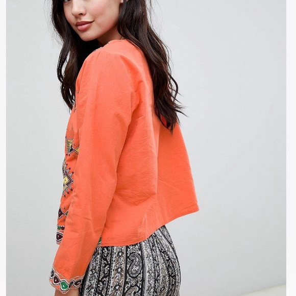 ASOS Glamorous Trophy Jacket Mirrors Sz 8 NWT - Picture 6 of 8